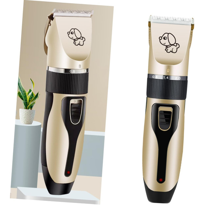 Електрична машинка для стрижки шерсті тварин Hemobllo - бездротова, з регулюванням, 5 насадок для собак та котів
