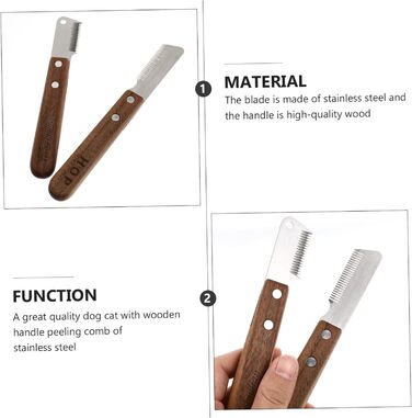 Набір для видалення шерсті домашніх тварин BESPORTBLE: широка щітка для вичісування та щітка для видалення шерсті