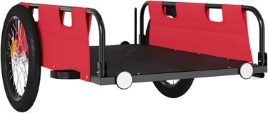 Причіп для велосипеда ARKEM, червоний, з тканини Oxford та сталевим з'єднувачем. Причіп для велосипеда, кошик для собак