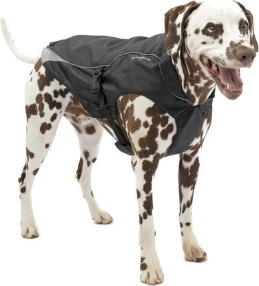 Водонепроникна куртка для собак Kurgo North Country з підкладкою та світлодіодним освітленням, чорний, M EU