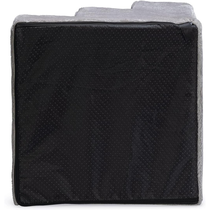 Сходи для собак Karlie Easy Step, плюш/дерево, сірі, 40x39x30 см, аксесуари для тварин