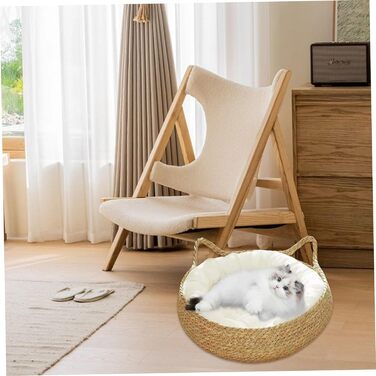 Кігтеточка-гніздо для котів Obelunrp, 43 см, круг, з м'яким подушкою, стійка до подряпин, для дому, для кошенят та великих котів