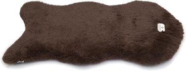 Ортопедичне собаче ліжко Pfoten&nasen® вологостійке, 128x80 см, коричневе. Легко миється, підходить для великих собак.