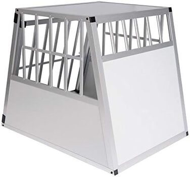 Алюмінієва транспортна клітка для великих собак EUGAD XL 85x69x65 см – для Хаскі, Самоїда, Веймаранера, Бордер-колі, Чау-чау, Шелті, автоклітка для перевезення