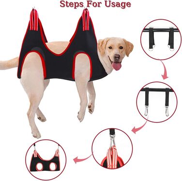 Гамак для догляду за котами та собаками 12-в-1 з гребінцем, пилочкою та кусачками для нігтів, інструмент для стрижки нігтів, купання, догляду за вухами та миття