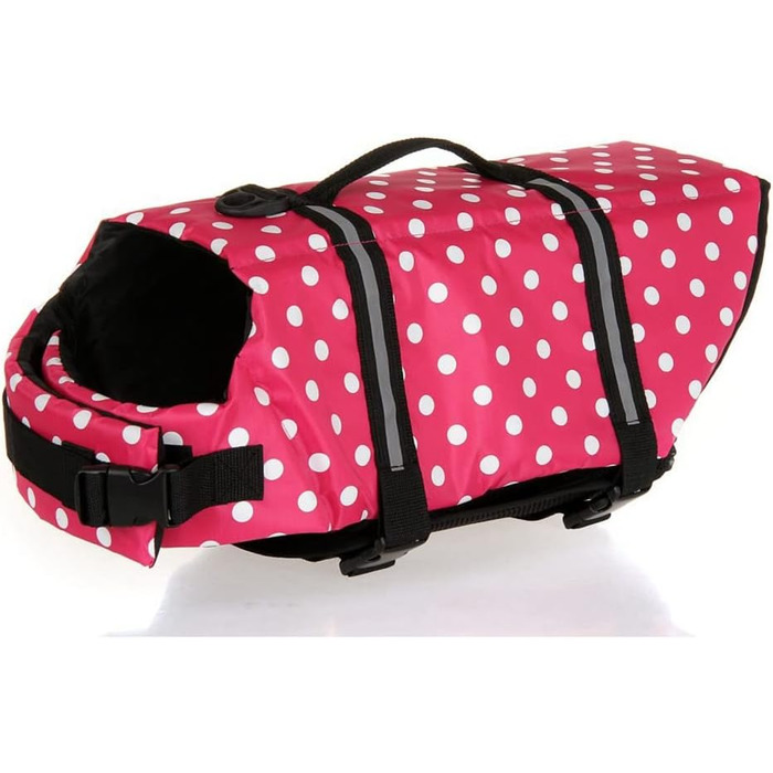 Світловідбиваюча рятувальна жилетка для собак SHTGOI з ручкою для рятування. Жилет для собак, цуценят, для плавання, катання на човні, блакитний колір.