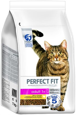 Сухий корм для дорослих котів Perfect Fit Adult 1+ з куркою, 7 кг — преміум клас для підтримки вітальності