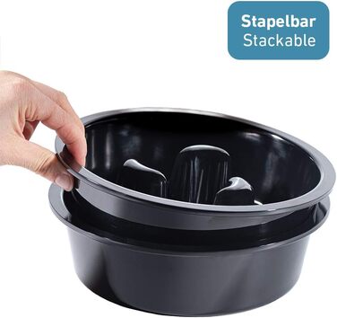 Піднята миска для собак PetTec Doggy Bar 1,6 л, набір 2 миски 950 мл з меламіну, регульована підставка для їжі та води для середніх і великих собак
