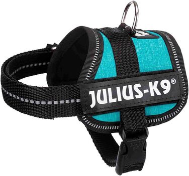 Шлейка Julius K-9 Power XS/Mini-Mini, Ozean - чорний міцний нейлон