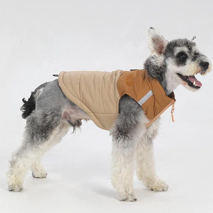 Теплий зимовий пуховик для собак з бавовни - комфортний та стильний, сірий, розмір M