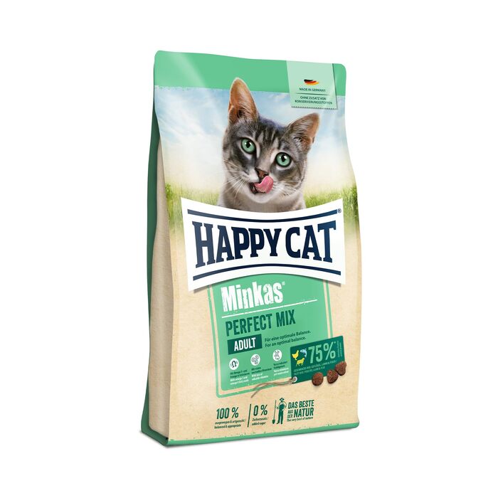 Корм для котів Happy Cat Minkas Perfect Mix (Птиця, Риба, Ягня), 4 кг