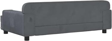 Килимок для собак VidaXL, м'який лежак для тварин, лежанка-софа для маленьких собак та котів, світло-блакитний велюр