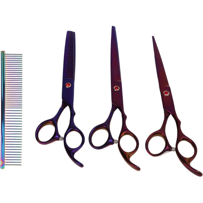 Професійний набір ножиць для грумінгу собак, 5 шт., 17.8 см, нержавіюча сталь
