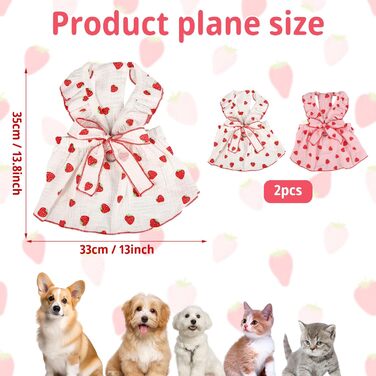 Сукні для собак та котів, принт 