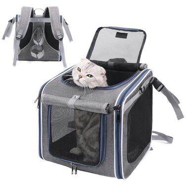 Рюкзак для транспортування собак на велосипеді: складаний та портативний | Кошик для тварин, безпека під час поїздок, прогулянок, подорожей, для сім'ї та котів