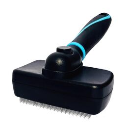 Richpet ProClean Самоочисна щітка для вичісування шерсті домашніх тварин — інструмент для догляду за шерстю собак, котів та кроликів, видаляє випадаючу шерсть, підшерсток, ковтуни та заплутане хутро