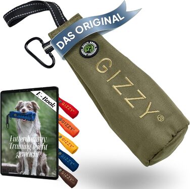 GIZZY® Оригінальний Futterdummy для собак: міцний мішечок для корму для всіх порід | Тренування собак з ласощами | Аксесуари для собак (Зелений)