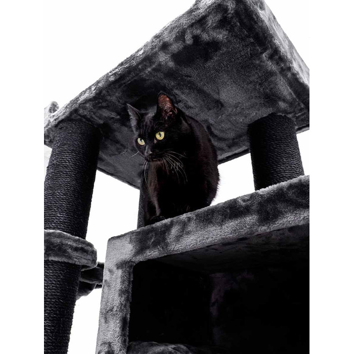 Дряпак для котів Petrebels Maine Coon, Estate, 170 см, XXL, чорний