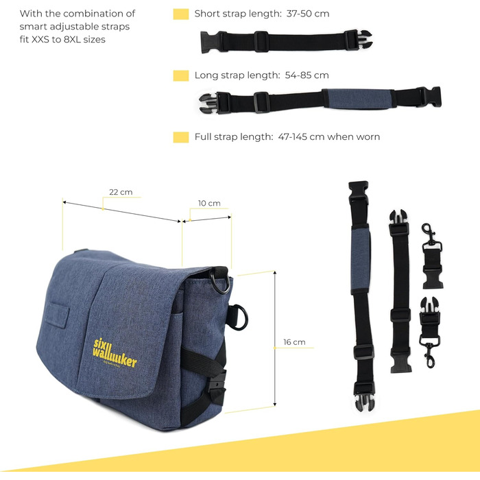 Leckerlibeutel для собак Arrivly SixWalker з магнітною застібкою: практичний фідер для дресирування, універсальна сумка для ласощів з винімною кишеню (Блакитний)