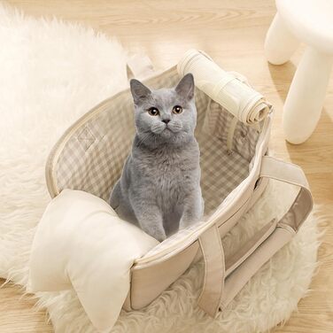 Транспортна сумка для собак та котів | Дихаюча переноска для тварин | Зміцнений ручка та вентиляційне вікно | Для подорожей, до ветеринара та прогулянок