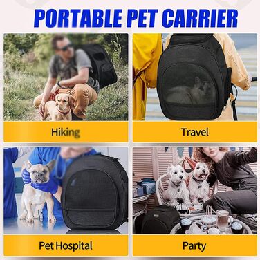 Рюкзак-переноска для кота та маленького собаки ACSUZ: дихаюча, для подорожей