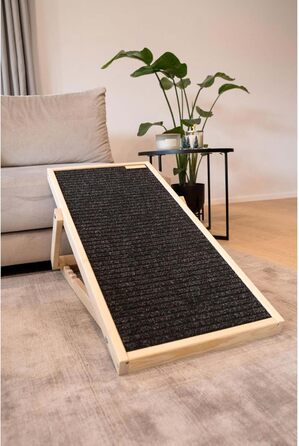 Рампа для собак і котів | Дерев'яна складана рамка для підйомів на ліжко/диван/в автомобіль | Natural