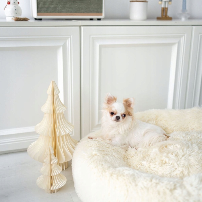 М'яке лежак-ліжечко для собак Legowiska, бежевий, 50 x 50 см