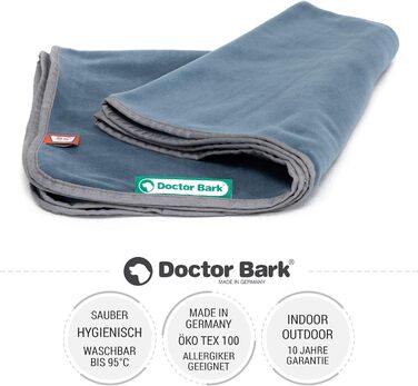 Doctor Bark м'яка флісова гігієнічна ковдра для собак, прана при 95°C, для дивану та лежанки, 120x90 см, беж, Німеччина