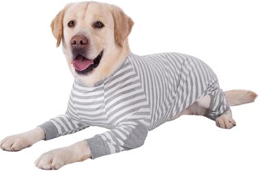 Піжама для собак BT Bear, плюшевий комбінезон для собак середнього та великого розміру, зручна, м'яка, дихаюча, на блискавці