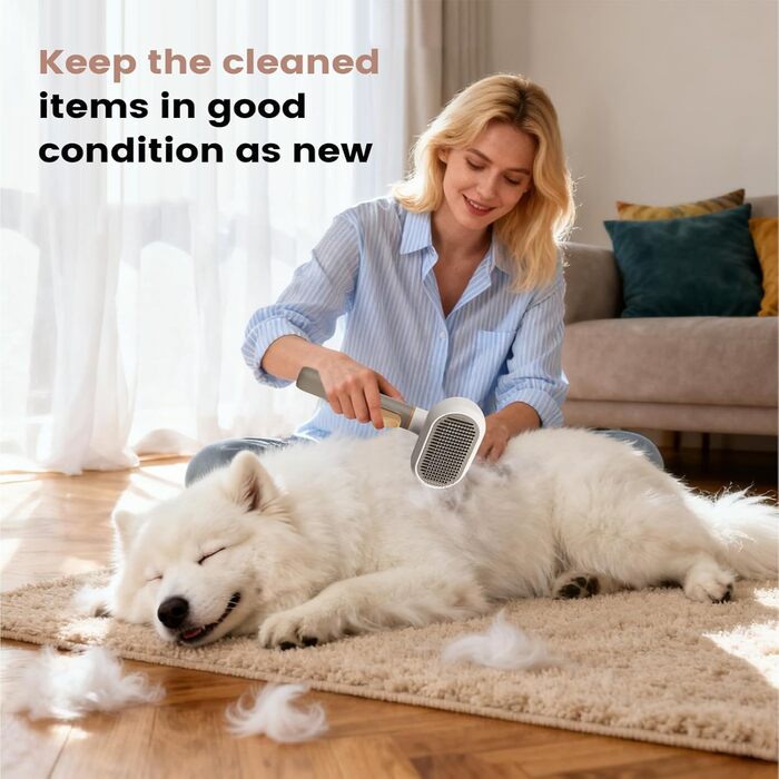 Гребінець для шерсті тварин Tierhaarkamm: антиковзаюча, з 3 головками, 25 x 12,5 x 4 см. Ідеально для собак та котів, видалення шерсті, м'яке видалення підшерстя. Для дому, квартири, ветеринарної клініки.