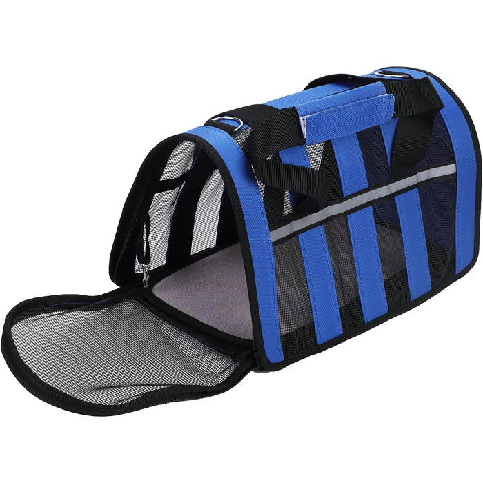 Транспортна сумка для тварин ITODA: переноска для собак та котів, водонепроникна, блакитна (35 x 23 x 21 см)