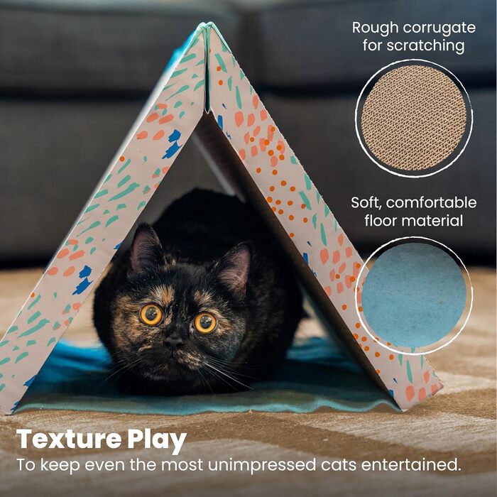 Catstages Easy Life Когтеточка-кровать з картону для котів, багато кольорів, універсальний розмір