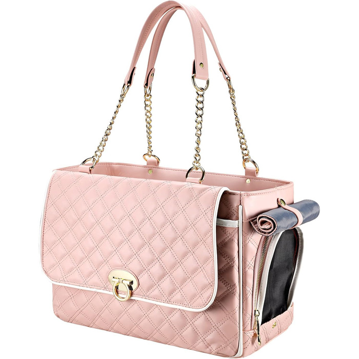 Сумка-переноска для собак та котів NewEle Fashion, чорна, до 4.5 кг, з великими кишенями, для подорожей, підходить для авіаперельотів