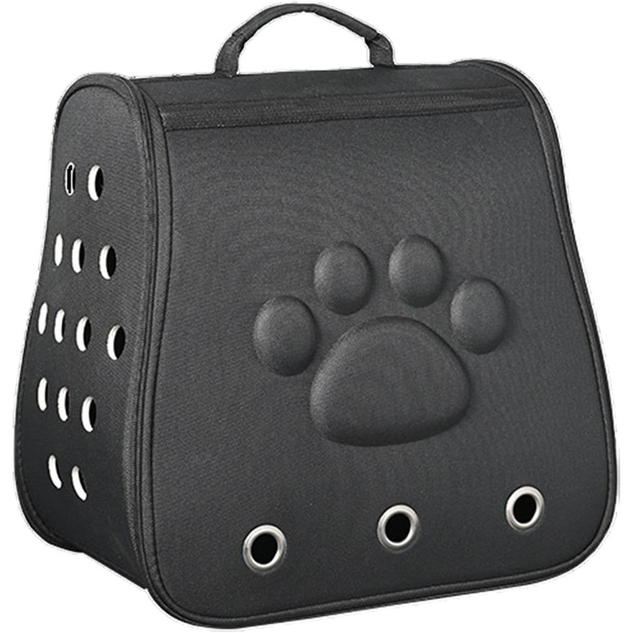 Транспортна переноска для собак та котів | Складна переноска для тварин - чорна