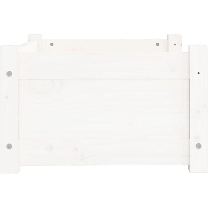 Крісло-ліжко для собак та котів біле, 55,5x45,5x28 см, масив дерева, сосна