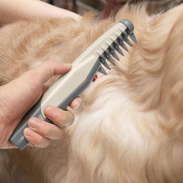 Електричний гребінець для грумінгу домашніх тварин: видаляє відмерле волосся та бруд