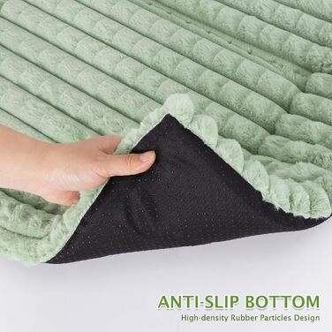 М'яке ортопедичне ліжко для собак BVAGSS, 100x80 см, зелене, з неслизьким дном, миється