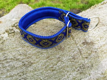 Широкий нашийник для собак 4 см, м'яка підкладка, регульований стопор, комфортний та легкий Martingale, подарунок для собаки (до 48 см обхвату шиї, 54 см обхвату голови з урахуванням 6 см стопора)