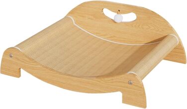 Кігтеточка для котів перfk, лежанка з картону та сизалю, іграшка-м'ячик, для середніх котів