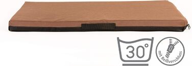 Матрац для собак COO PET, 68x50 см, товщина 3 см, матеріал - піна, Oxford 600D, водонепроникний, колір - сірий з літерами