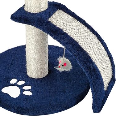 Дерев'яний кігтечка для котів Beltom® Kratzbaum, 54 см, блакитний