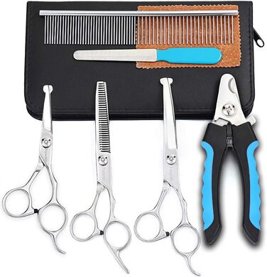 Ножиці для собак Freewindo, професійні, з округлою кінчиком, з нержавіючої сталі, для грумінгу всього тіла