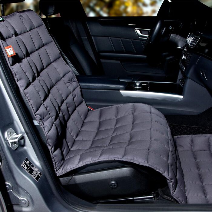 Автокилим на сидіння пасажира Doctor Bark - захисна накидка для авто (сірий)