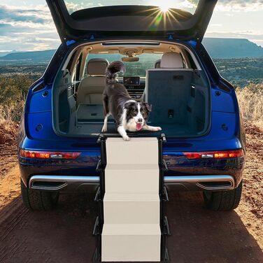 Рампа для собак у автомобіль, складна, до 75 кг, універсальна (45*139*56-76 см)