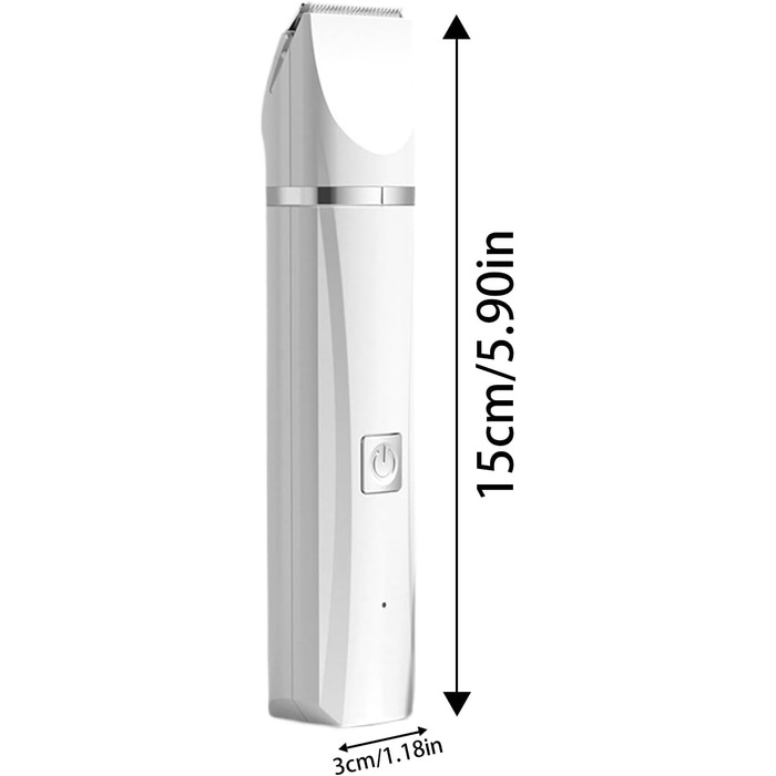 Професійна машинка для стрижки собак, бездротова, акумуляторна, для маленьких собак, тиха, для котів, вух, обличчя та задньої частини тіла, біла