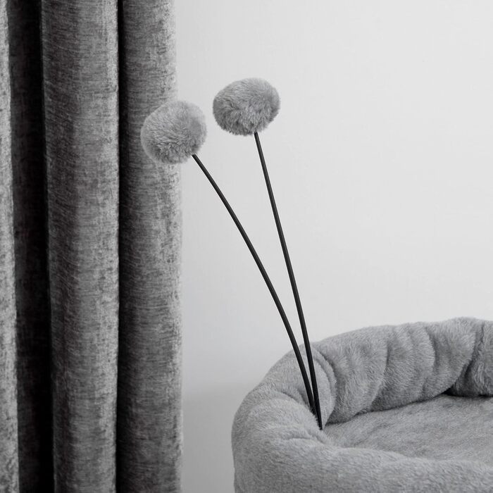 Драбина для котів PawHut 73,5 см з будиночком та іграшкою, сітка з сизалю, котячий комплекс сірий+кремовий