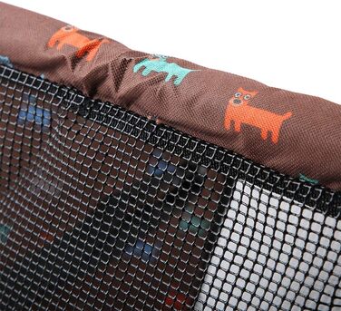 Зручний автокрісло для собак Lyrlody, 3-в-1, з підсумком, дихаючий, з ременями безпеки (колір: коричневий)