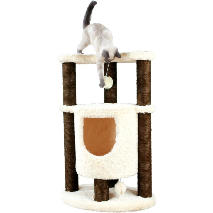 Котяче дерево Trixie Esmeralda, 2 рівня, кремове, для котів