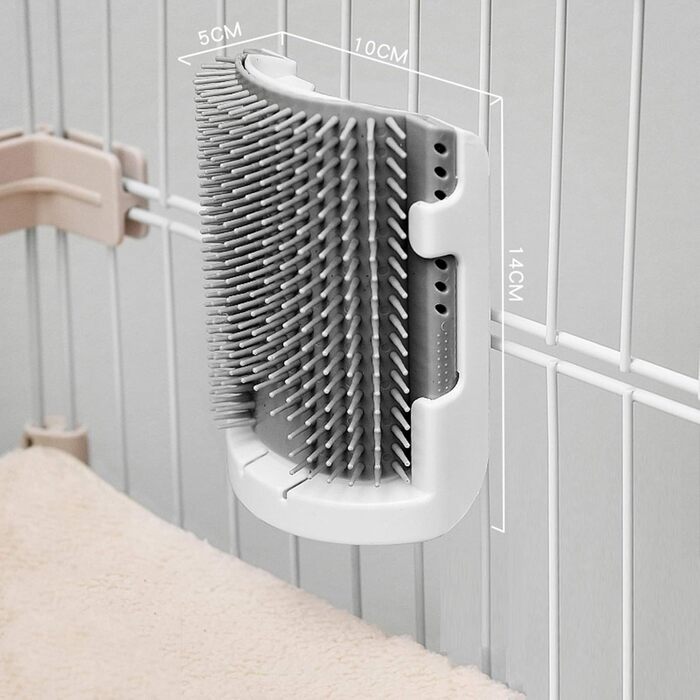 Гребінець для котів з довгим та коротким волоссям, самостійний догляд, іграшка для дряпання (сірий)