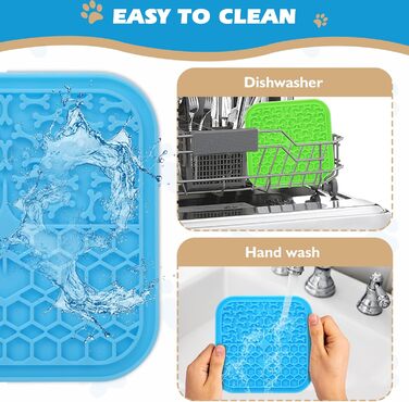 Матиця для годування собак та котів (2 шт.) - Slow Feeder, для купання, грумінгу, стрижки